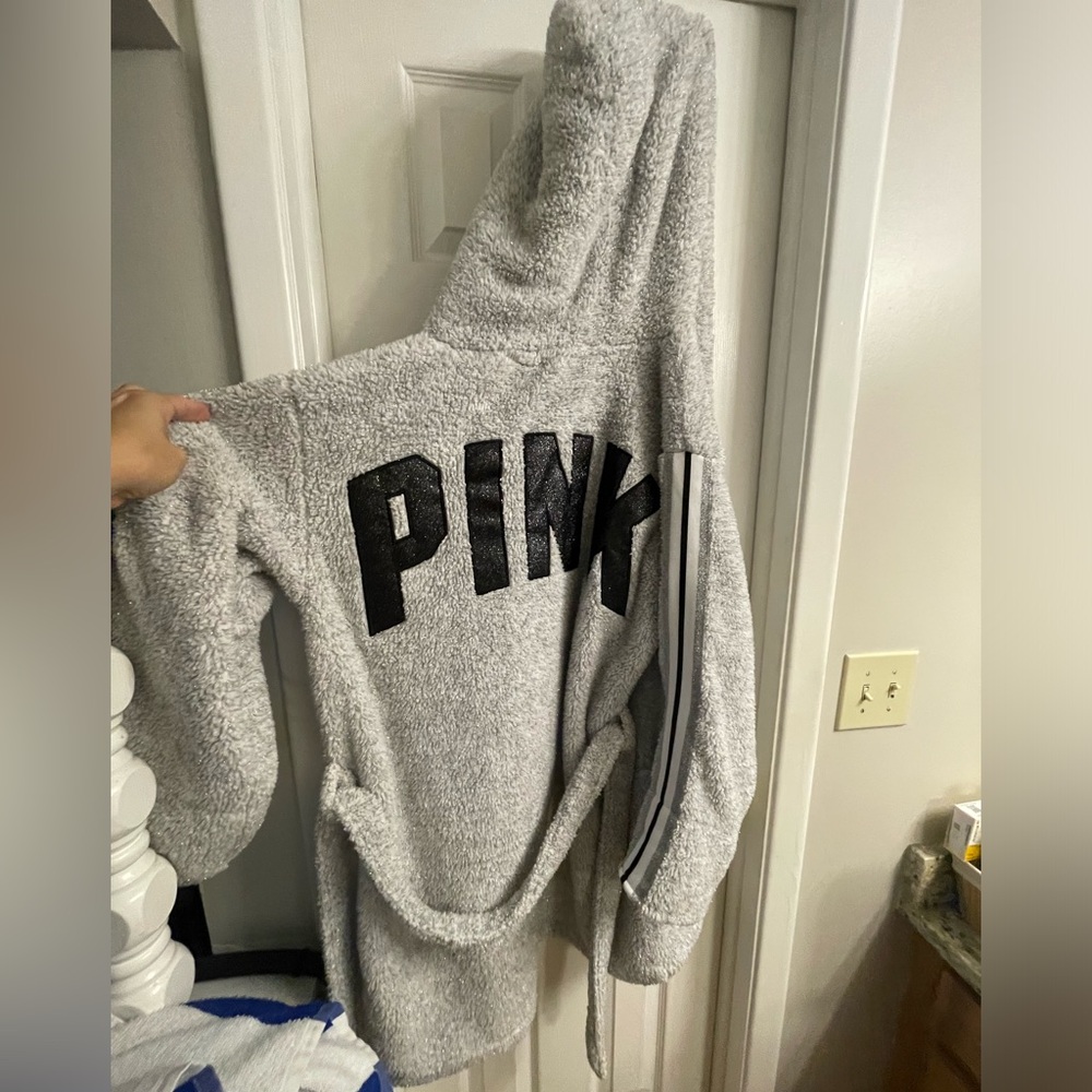 Pink bath robe